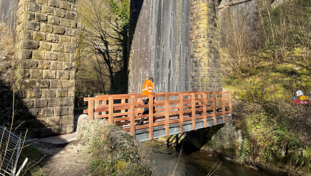 A bridge in Chee Dale, Peak District National Park.