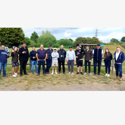 Staff from Built by Bison at a team building day event