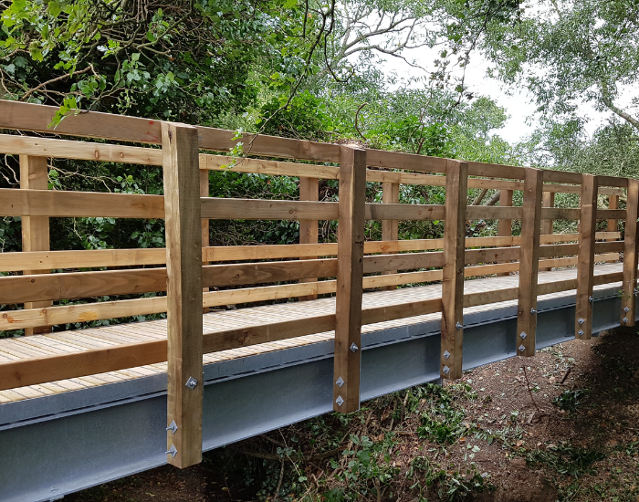 Timber Bridge Kit UK | Steel & Redwood | Spans 3–16m | Built by Bison
