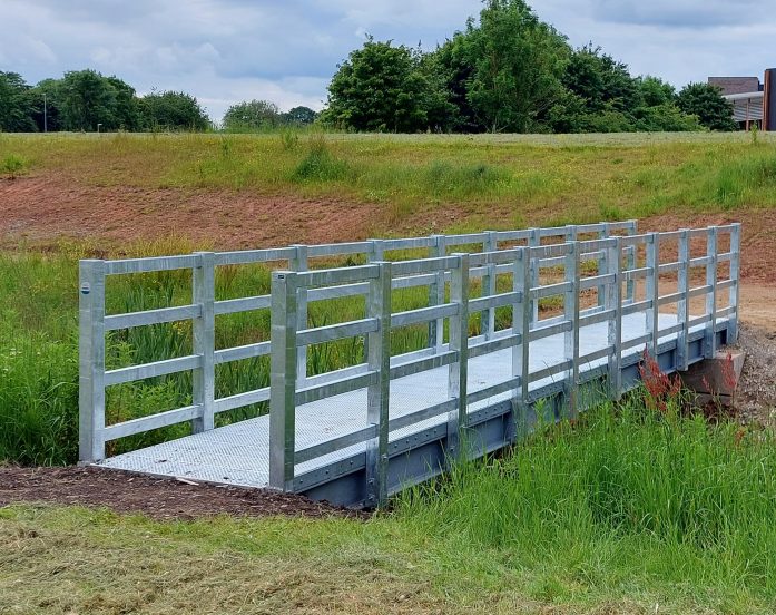 vandal resistant steel decked bridge