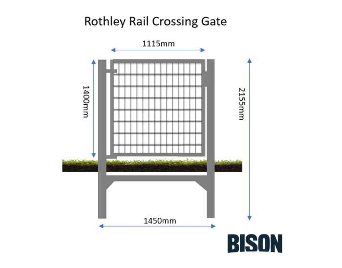 Pedestrian Rail Crossing Gate for Public Footpaths & Railway Access ...