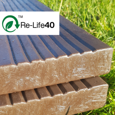 Recycled plastic deck boards used for pedestrian/ foot bridge decks